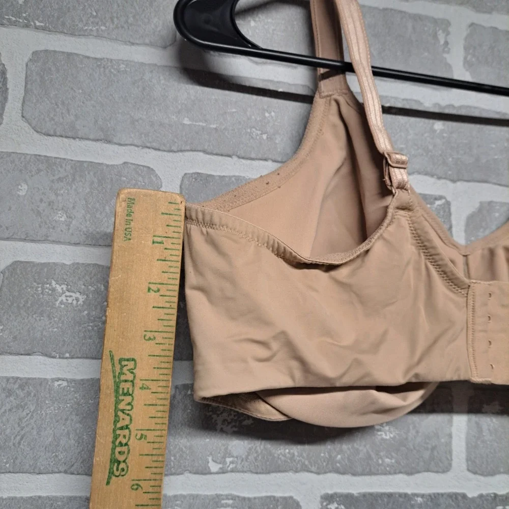 Olga by Warners Cloud 9 Underwire Unlined‎ Minimizer Bra Nude 40DD  G18961A